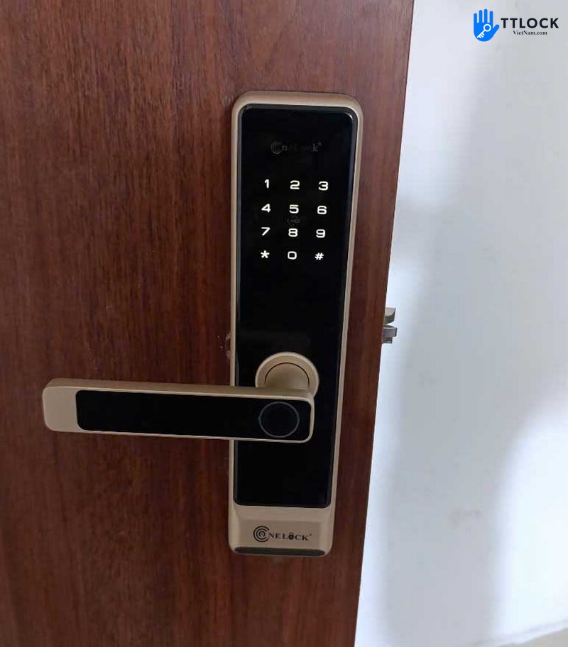 Khoa van tay Ninh Binh-Lap cho cua nhua gia go, nhua Composite