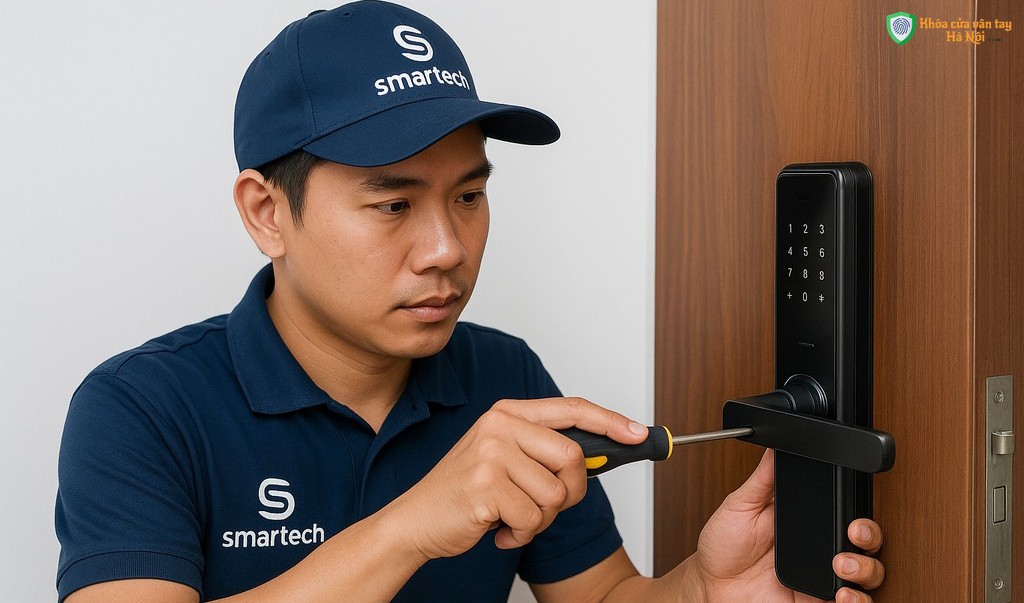 Lắp đặt khóa cửa vân tay Hà Nội