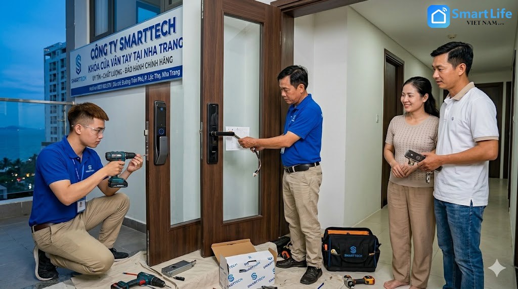 Lap dat va sua chua Khoa cua van tay Nha Trang