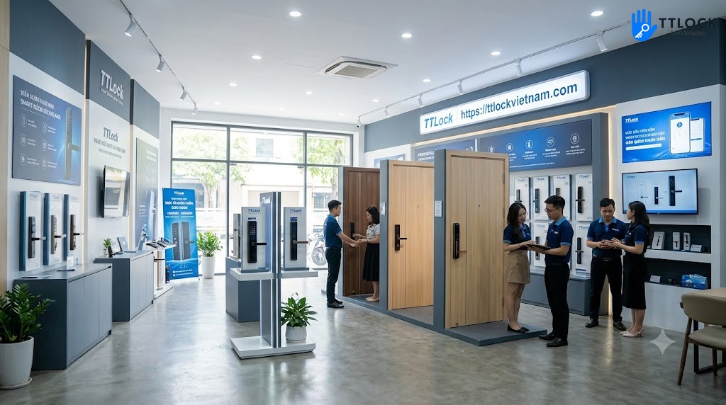 Showroom khoa cua TTLock VietNam