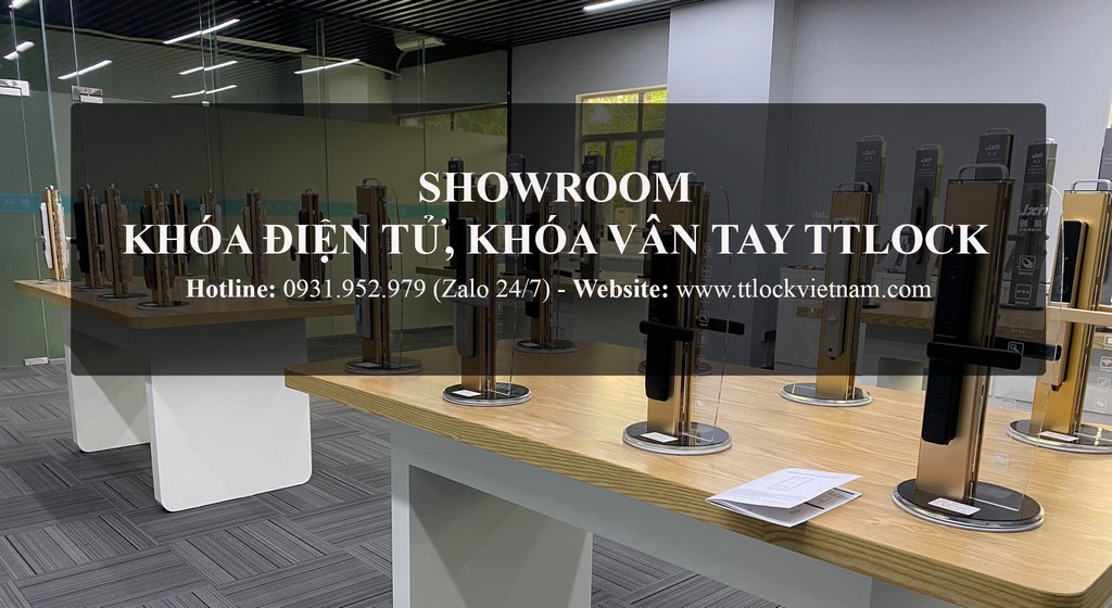 Showroom khoa cua dien tu TTLock VietNam
