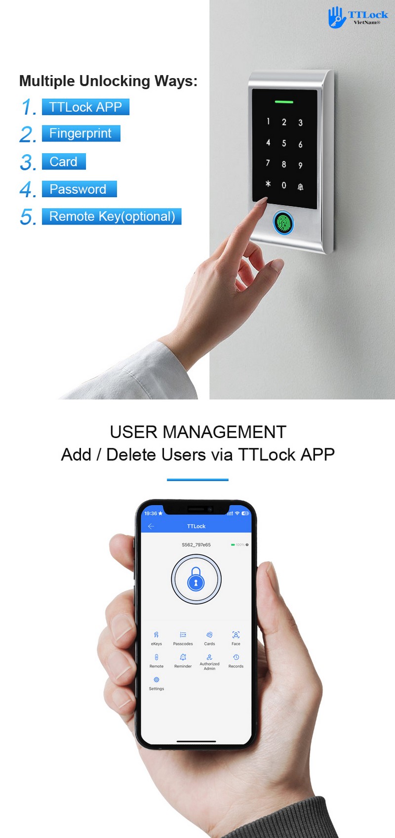 TTLock RHF6 - Detail 2