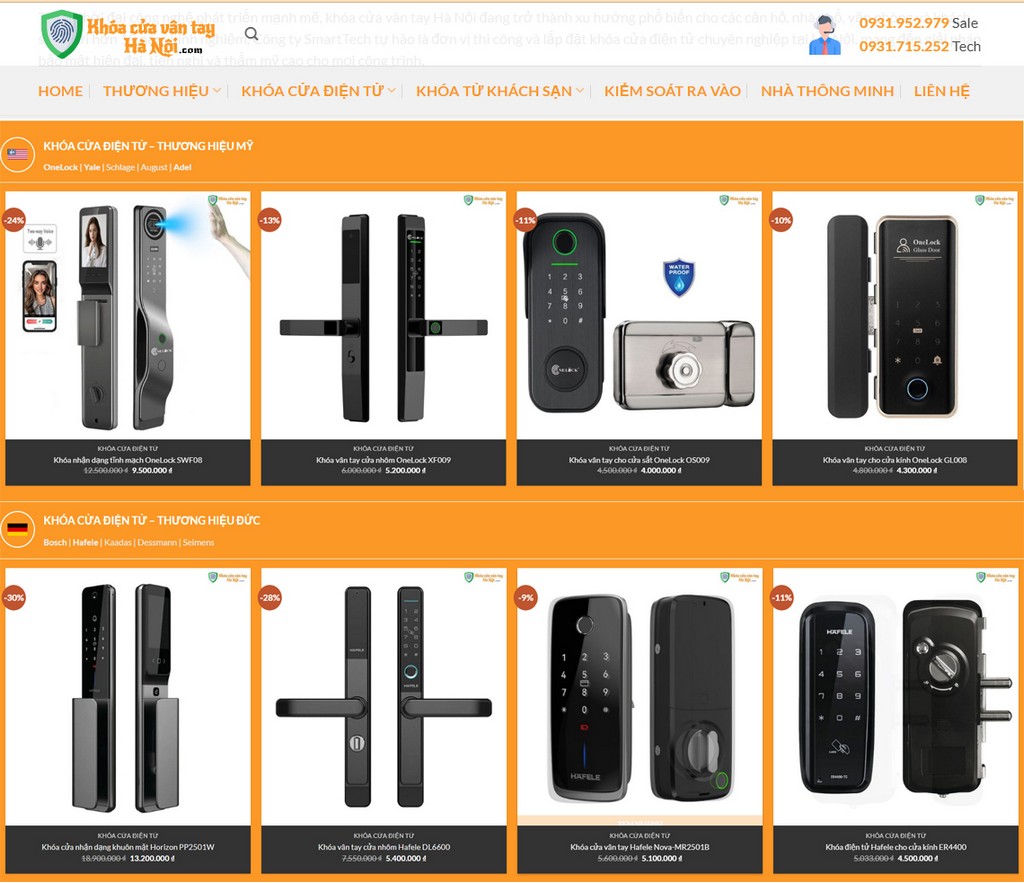 Website: Khóa cửa vân tay Hà Nội (www.khoacuavantayhanoi.com)